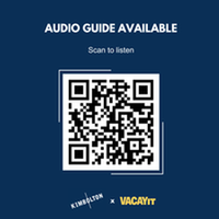 QR code provides an Audio Guide about Kimbolton 